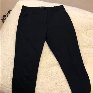 Theory Classic Cropped Testra Pant, Navy, Size 8
